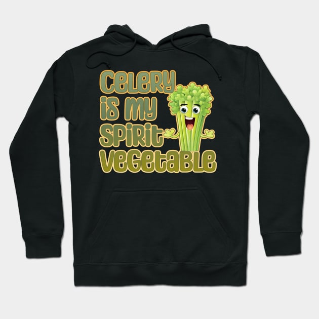 Celery is My Spirit Vegetable Hoodie by DanielLiamGill